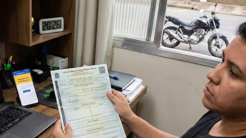 Vendi uma moto e o comprador não transferiu e sumiu